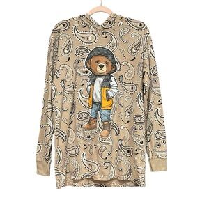 Bailey Apparel Hustle Bear Hooded‎ Long Sleeve Shirt